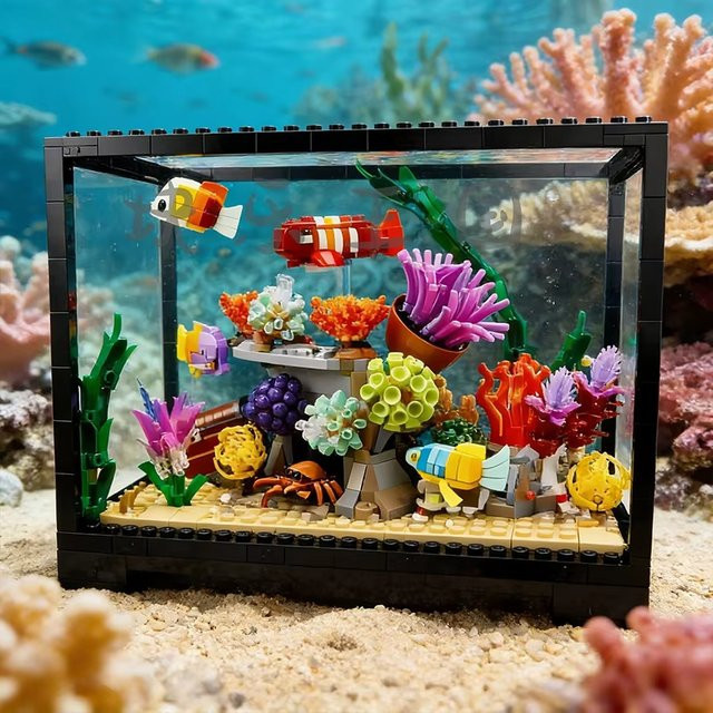 GSF Tropisches Aquarium-Baukastenset, Bausteine, 4154 Teile - Bild 1