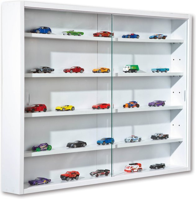 Inter Link Sammlervitrine Collecty Wandregal als Gewürzschrank mit Glastüren in Weiss - Bild 1