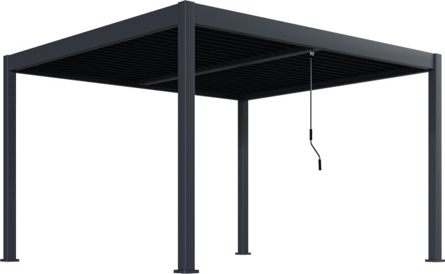 BELLAVISTA - HOME & GARDEN Pergola Pavillon Oasis aus Aluminium in Anthrazit, B/T: 400 x 400 cm - Bild 1