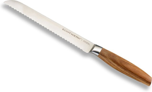 ECHTWERK Küchenmesser Classic Edition Brotmesser aus Edelstahl mit Holzgriff in Silber, Länge: 34 cm - Bild 1