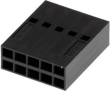Molex Buchsengehäuse-Kabel Schwarz, 10 Polzahl, Rastermaß: 2.54mm, 901430010 - Bild 1