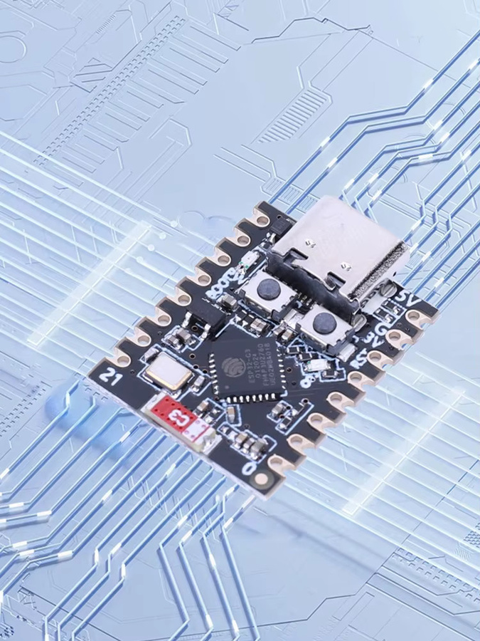 APWIKOGER ESP32-C3 SuperMini Entwicklungsboard mit WiFi und Bluetooth in Schwarz - Bild 4