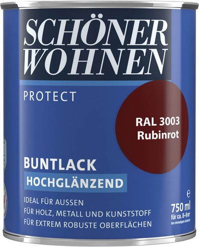 Schöner Wohnen Buntlack Rubinrot Hochglänzend 0,75 l - Bild 1