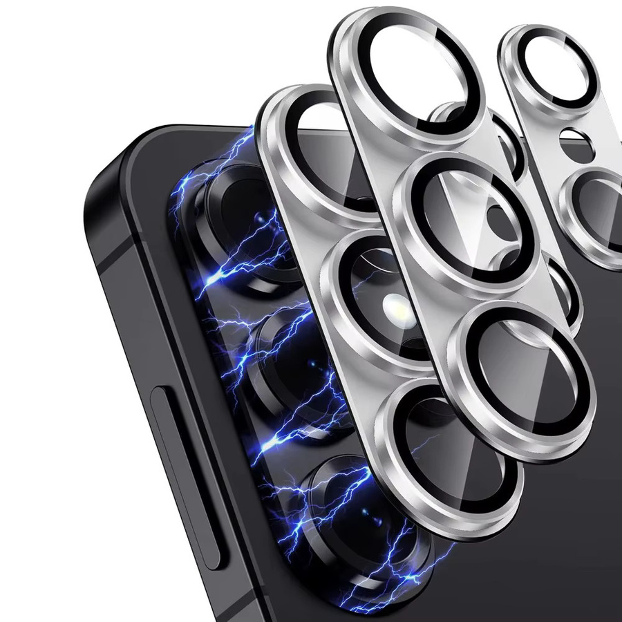 Metall-Kameraobjektivschutzkappe aus gehärtetem Glas für Samsung Galaxy S26 Ultra und S26+ Plus in Blau - Bild 3