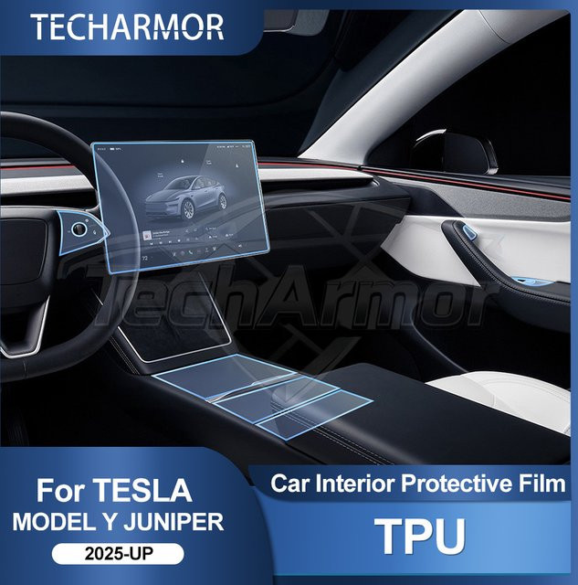 ZRGAE Kratzfeste TPU-Schutzfolie für Tesla Model Y Juniper 2025 2026, Transparent - Bild 1
