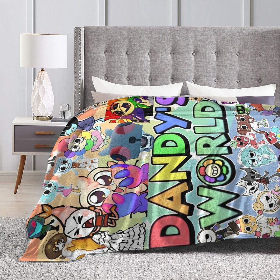 Dandys World Strickdecke aus Fleece in Multicolour, weiche Überwurfdecke für Sofa und Schlafzimmer, B/T: 150 x 125 cm - Bild 1