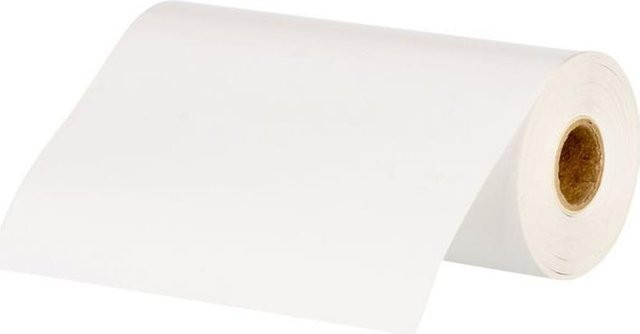 Zebra Zeroliner 4500D Etikettenpapier mit permanentem Klebstoff, Farbe: Weiß, B: 50 mm, H: 100 mm, 8 Etiketten pro Karte - Bild 1