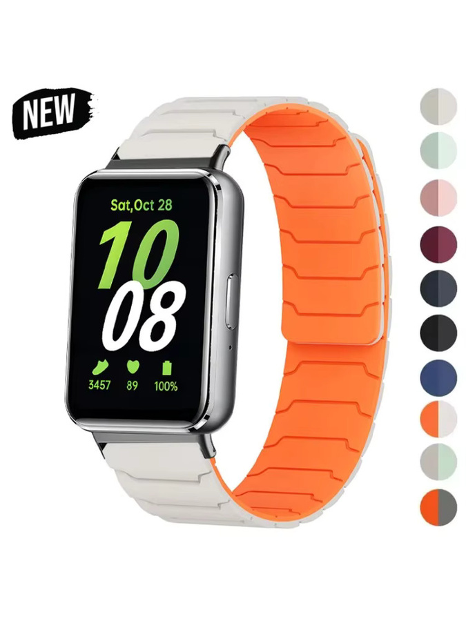 CHIICSMART Magnetisches Silikon-Armband für Samsung Galaxy Fit 3, verstellbares Unisex Smartwatch-Armband - Bild 3