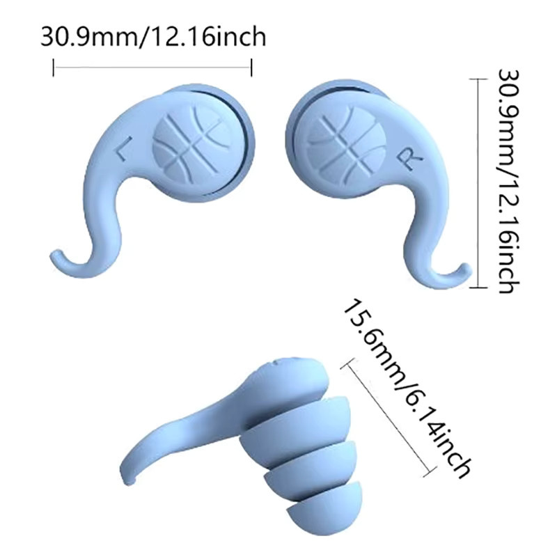Silikon Ohrstöpsel, schalldicht, wiederverwendbar, Unisex - Bild 4