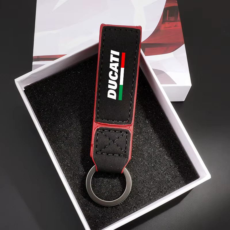 Ducati Schlüsselanhänger, Wildleder - Bild 2
