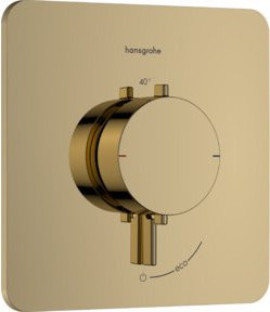 Hansgrohe Thermostat Ecostat Comfort Q UP Unterputz-Einhebelmischer in Poliert Gold - Bild 1