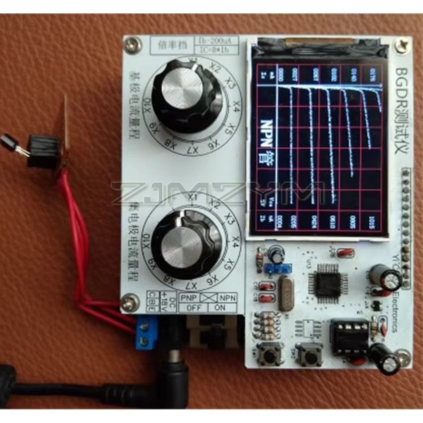 ZJMZYM Transistor-Diagramm-Tester und Kurventester in Weiß mit maximalem Kollektorstrom von 150 mA - Bild 2