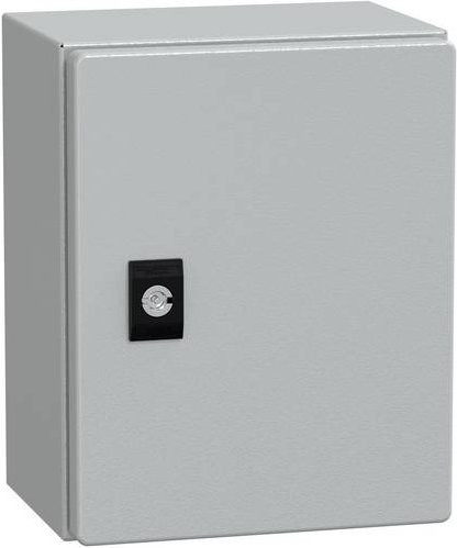 Schneider Electric Tür für Verteilungsschrank aus Stahl, Grau, B/T/H: 25,0 x 15,0 x 20,0 cm - Bild 1
