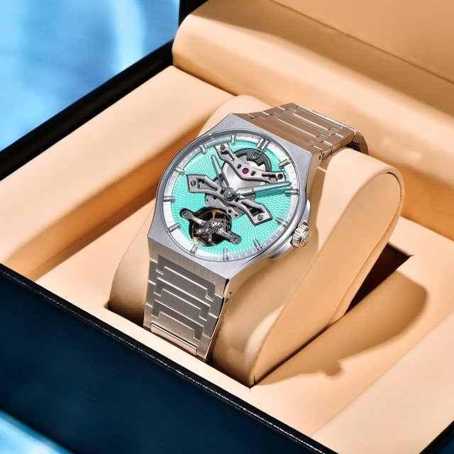 PAGANI DESIGN Automatik-Armbanduhr, Edelstahl, 42 mm, Herren, Grün - Bild 1