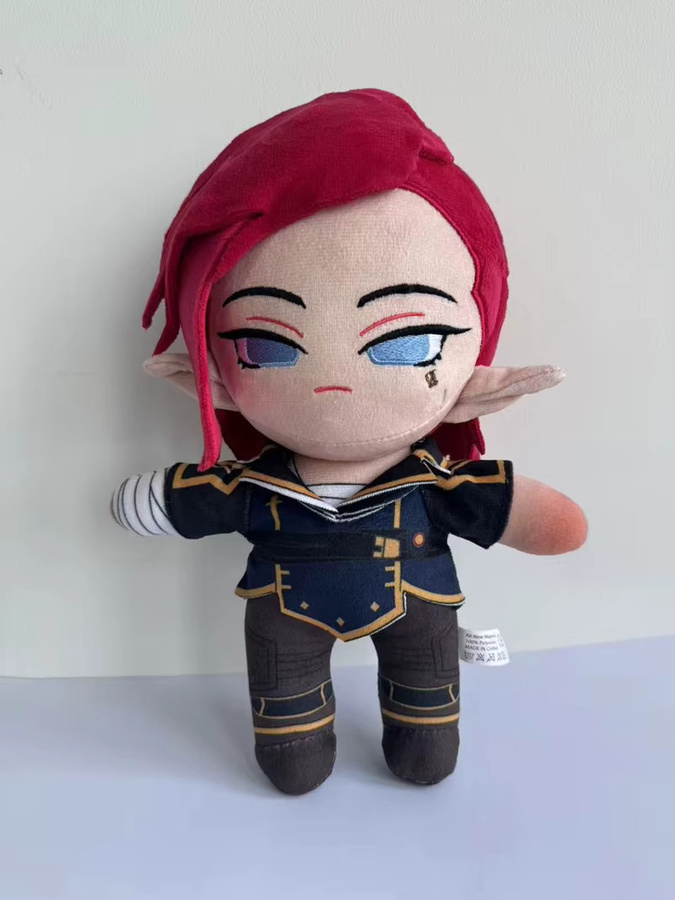 Hot Toys League of Legends Big Head Heimerdinger und Caitlyn Kiramman Plüschtiere, 25cm - Bild 2