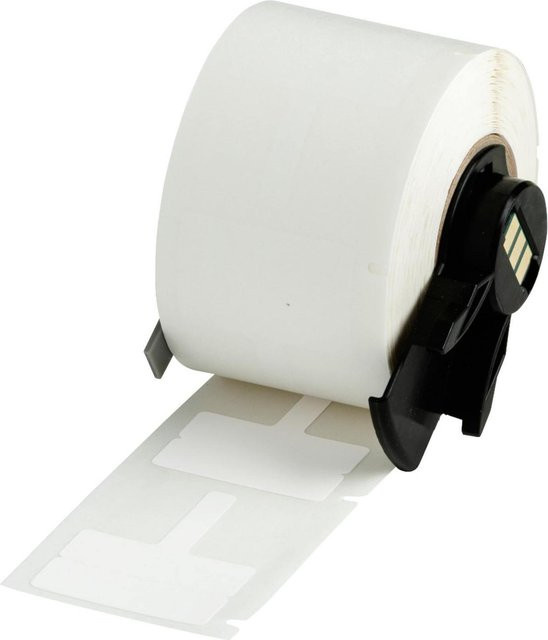 Brady Fähnchen Etiketten aus Polypropylen in Weiß matt, B: 30,00 mm, T: 10,00 mm, permanent - Bild 1