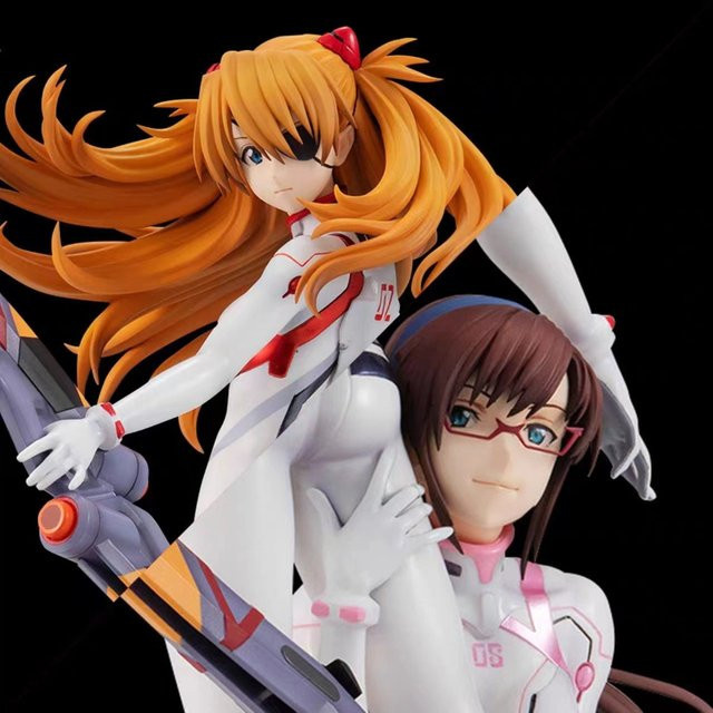 Bandai Eva Asuka Mari Makinami Actionfigur Anime Bishoujo Modell Multicolor, Höhe: 27 cm - Bild 1