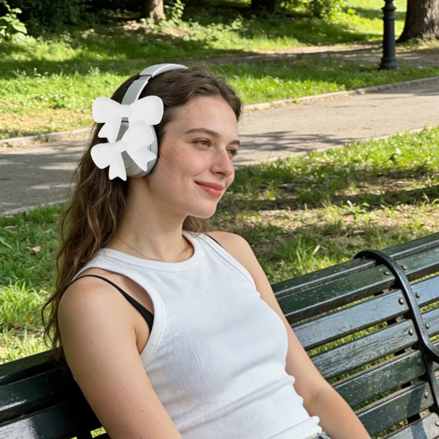 Universelle 3D-Kopfhörer-Silikon-Dekorationselemente in Blau für dein Headset-Zubehör - Bild 2