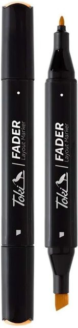 Toki Marker Fader Set mit 66 Farben in Marigold mit Brush und Chisel Spitze - Bild 1