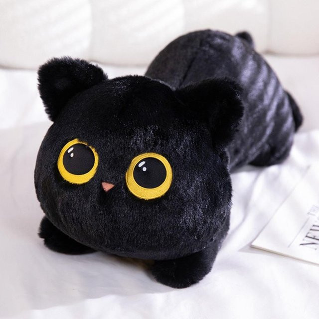 Yiran toy Liegende Katzend Puppe, Plüschtier, 50 cm, ab 3 Jahren - Bild 1