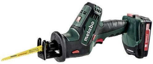 Metabo Akku-Säbelsäge SSE 18 LTX Compact in Grün/Schwarz mit 2x 2,0 Ah Akkus und Ladegerät - Bild 1