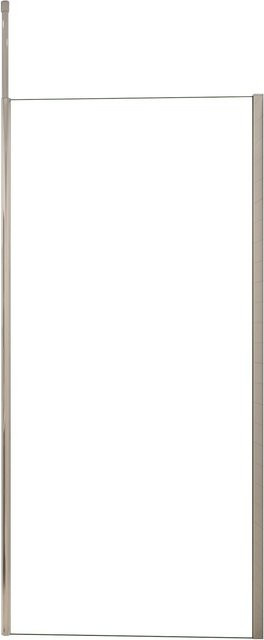 AICA Walk-in Duschkabine mit Deckenstrebe, Duschwand aus 8mm ESG Glas mit Nano-Beschichtung, transparent, B: 140 cm, H: 200 cm - Bild 1
