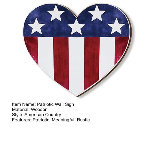 Outdeer Rustikales Holz-Wandschild mit Amerikanischer Flagge und Weißkopfseeadler in Multicolor für Zuhause und Büro - Bild 4
