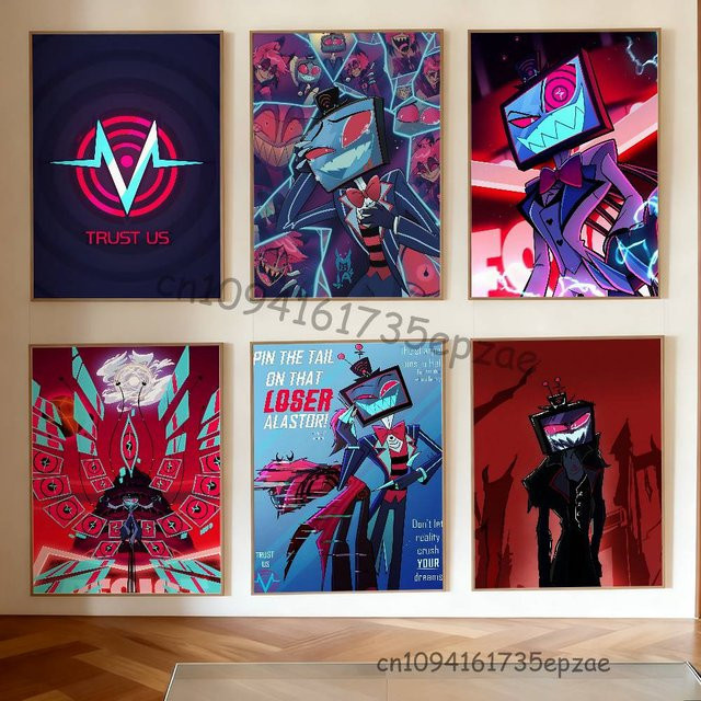 V-Vox T-TrusT Me Poster, Mehrfarbiges Abstract Typography Wandkunst Poster aus Papier, Rechteckig - Bild 1