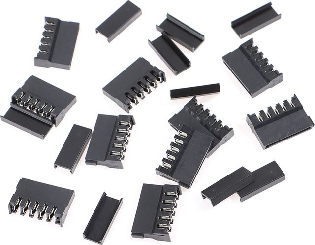 10 Paar SAFENH SATA Power Connector mit Kupferkern für HDD Festplatten, Schwarz - Bild 1