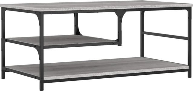 vidaXL Couchtisch Grau Sonoma aus Holzwerkstoff und Metall B/T/H: 90 x 49 x 40 cm - Bild 1