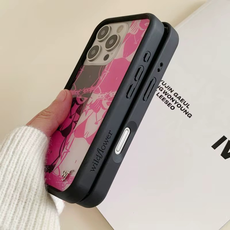 Wildflower 3D Bikini Girl Handyhülle für iPhone 12 bis iPhone 17 Pro Max in Pink - Bild 2