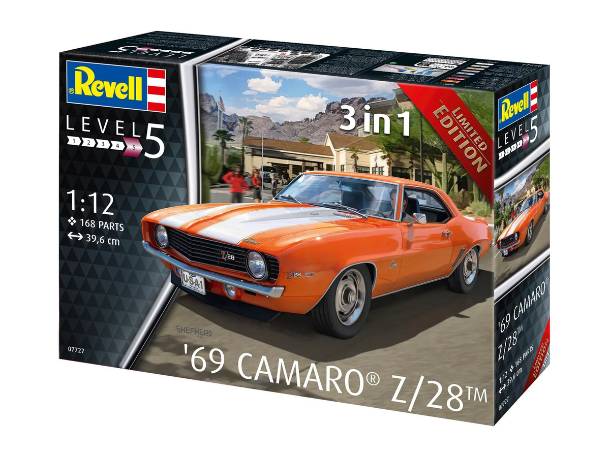 Revell '69 Camaro Z/28 Automodell Bausatz, 1:12, ab 13 Jahren - Bild 3