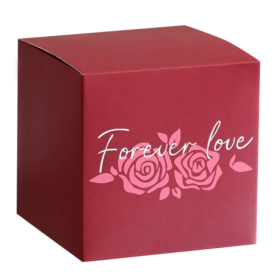 10er-Pack elegante Mini-Geschenkboxen aus Papier in Rot für Süßigkeiten, Pralinen und kleine Geschenke - Bild 4