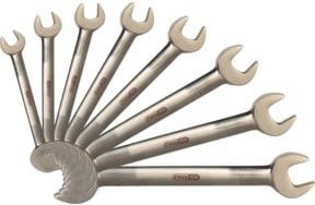 KS Tools TITANplus Doppel-Maulschlüssel-Satz, 8-teilig, Silber - Bild 1
