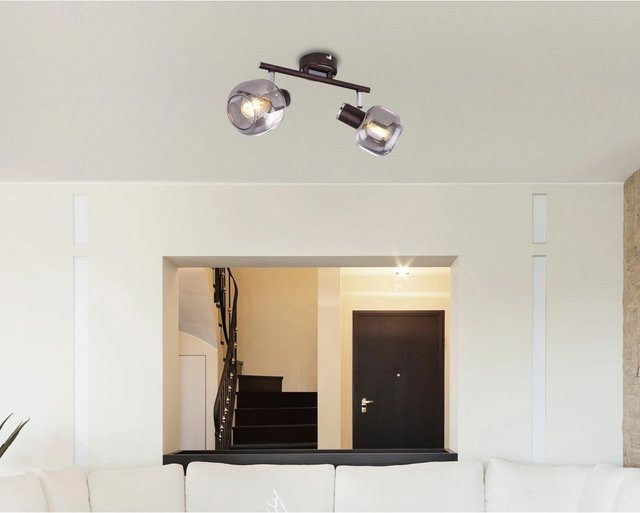 Globo Strahler Pallo aus Metall in Bronze mit Glas und verstellbarem Design - Bild 1