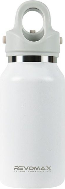 RevoMax Thermos-Sportflasche aus 18/10 Edelstahl, doppelwandige Vakuumflasche, auslaufsicher, Weiß, 266 ml - Bild 1