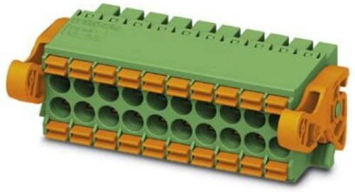 Phoenix Contact Buchsengehäuse-Kabel mit 20 Polen und 3,5 mm Rastermaß in Schwarz und Grün, 50 Stück - Bild 1