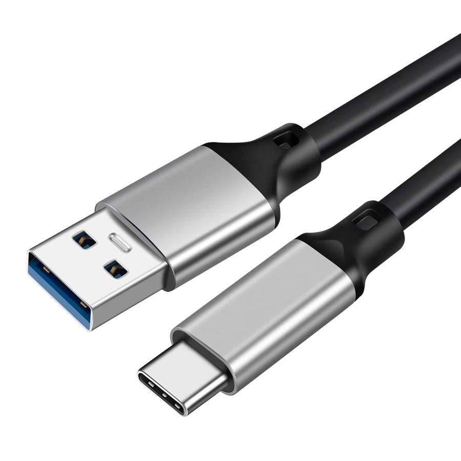 FC&EC USB 3.2 Typ-C-auf-Typ-A-Kabel in Schwarz für 10 Gbit/s Datenübertragung und 60 W PD Schnellladen - Bild 3