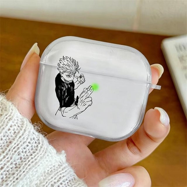 Transparente Anime Silikon-TPU Schutzhülle für Apple AirPods Pro 1 2 3 und AirPods 4 - Bild 1