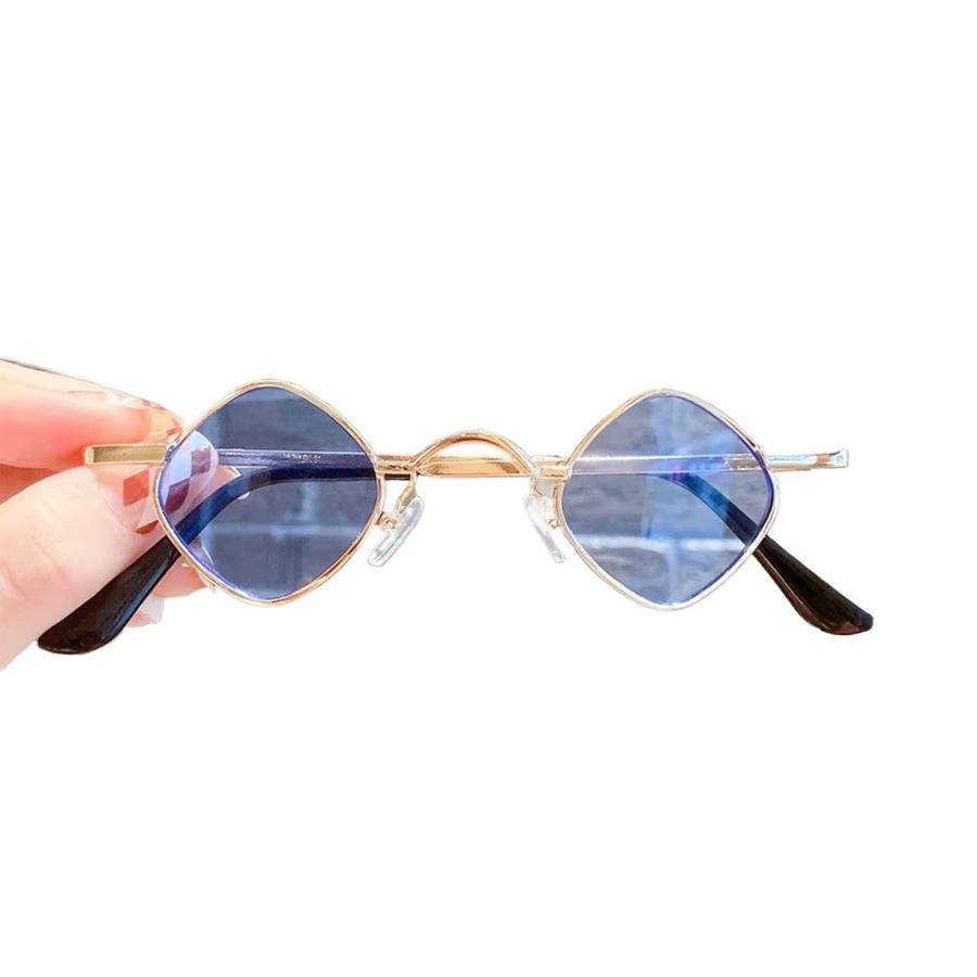 Sonnenbrille Kinder, Metall, Quadratisch, Vollrand, Gold - Bild 2