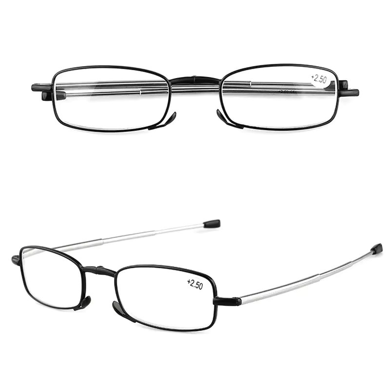 Lesebrille, quadratischer Rahmen, Vollrand, schwarz, Unisex - Bild 4