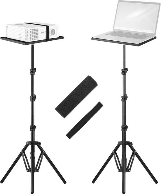 Aimo Universelles Projektor-Stativ aus Aluminiumlegierung in Schwarz, höhenverstellbar von 41 bis 135 cm für 16 bis 53 Zoll - Bild 1