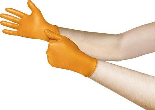 Ansell Nitril Einweghandschuhe Orange Größe XXL 10.5 11 Packung mit 100 Stück - Bild 1