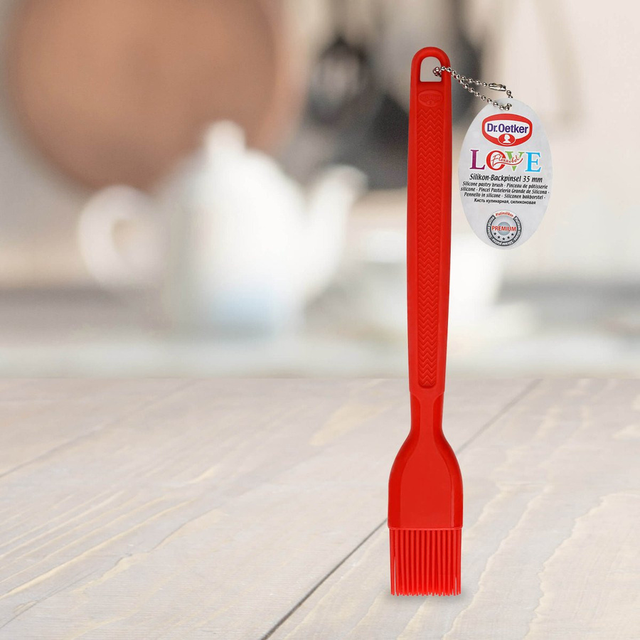 Dr. Oetker Backpinsel Flexxibel Love in Rot aus Silikon, 35 mm - Bild 2