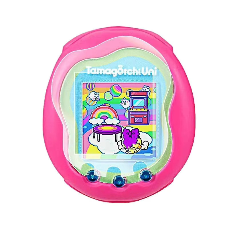 SD&HI HD Anti-Scratch PET/TPU Schutzfilm-Set für Tamagotchi Spielkonsole, transparent - Bild 3