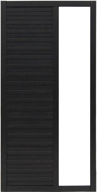 Sichtschutzzaun Element Duo von Andrewex in Anthrazit aus Kiefernholz und PVC, 3-fach lasiert, B/H: 90 x 180 cm - Bild 1