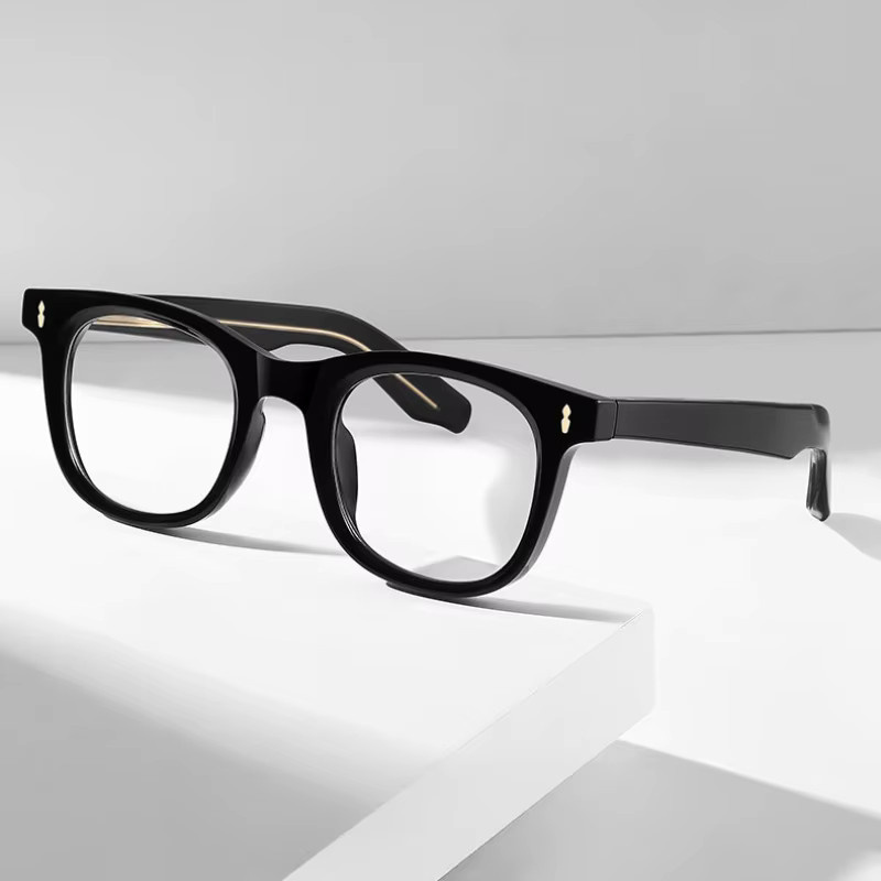 CLLOIO Lesebrille, rund, Vollrand, Kunststoff, schwarz - Bild 2
