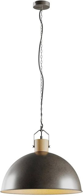 Lindby Pendelleuchte Holgar in Grün aus Metall im Industrial-Stil, 1-flammig, E27 - Bild 1