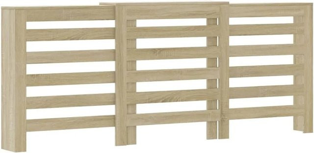 vidaXL Heizkörperverkleidung in Sonoma-Eiche mit modernem Latten-Design, Farbe: Braun, B/T/H: 205 x 21,5 x 83,5 cm - Bild 1