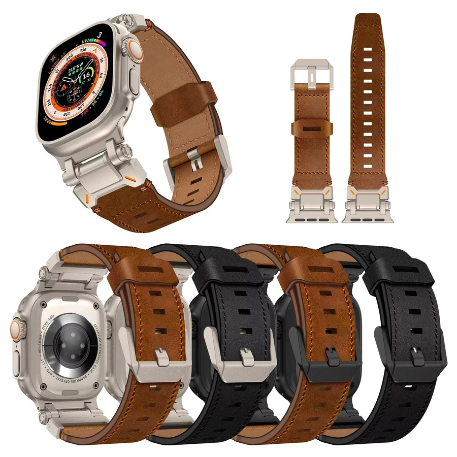 CAOWTAN Uhrenarmband Leder, Herren - Bild 5